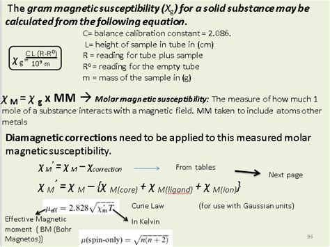 How to calculate effective magnetic moment from magnetic susceptibility ...