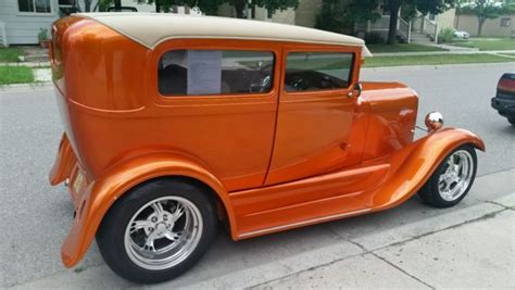 1929 Ford Model A Sedan Hot Rod Street Rod Pro Tour Classic Ford Model A 1929 For Sale