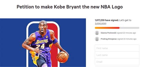 Kobe Bryant Death New Nba Logo Petition Passes 15 Million To Honour