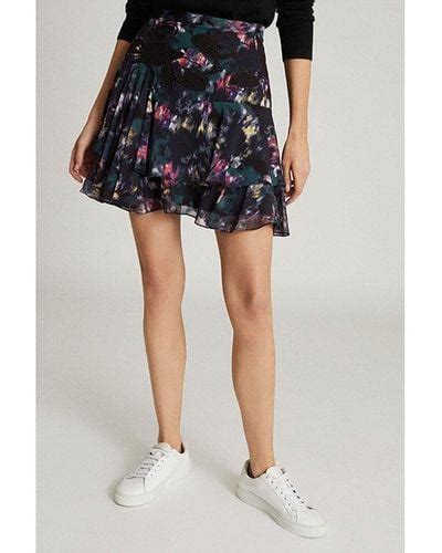 Black Reiss Skirts For Women Lyst