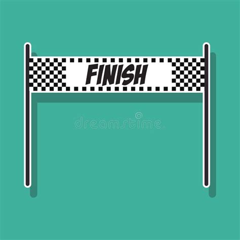 Finish Line. Vector Illustration Decorative Design Stock Vector ...