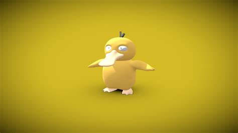 Psyduck Pokemon 3D Model By Yolt Creations Yoltcreations