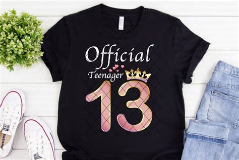 13th Birthday Svg Official Teenager Svg 13th Birthday Shirt Etsy