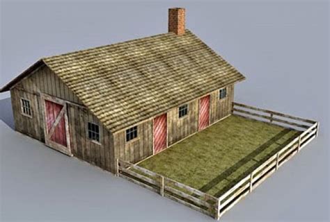 Farm Farm House 3d Model Cgtrader