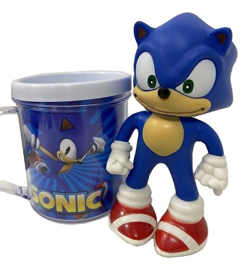 Boneco Sonic Azul Pequeno Caneca Personalizada