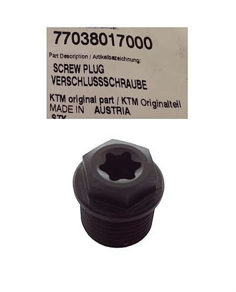 New Ktm Screw Plug For Engine 250 Excf Sxf Xcf Xcfw Atv Husaberg