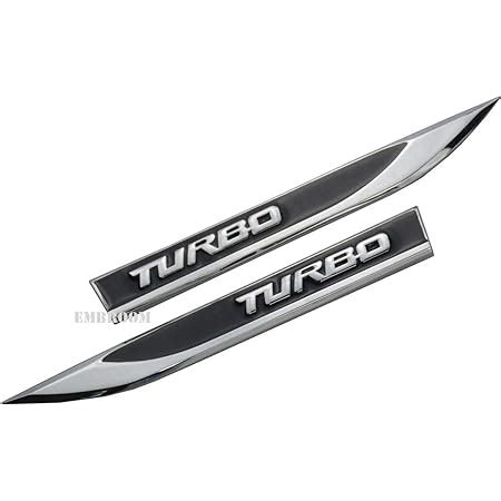 Amazon Universal Metal Turbo Badge Emblem Car Auto Fender Trunk