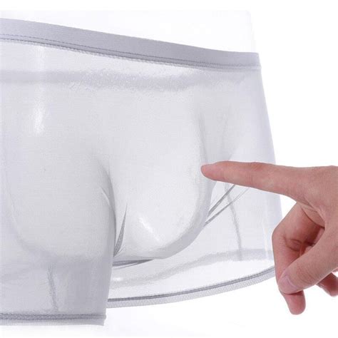 Boxer Ultra Fin Transparent Pour Homme Sous V Tement Masculin Slip En