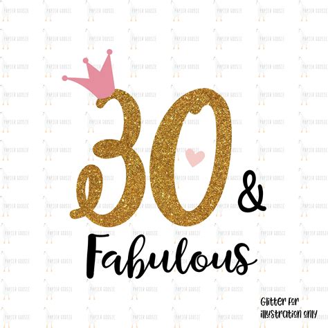 30 And Fabulous Svg 30th Birthday Svg Birthday Party Svg 30 Etsy Uk