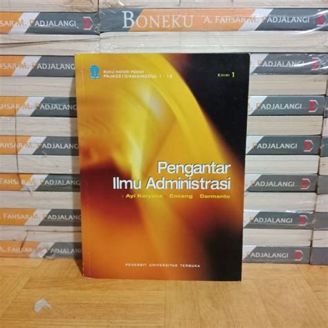 Jual BUKU ORIGINAL PENGANTAR ILMU ADMINISTRASI Shopee Indonesia