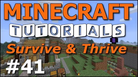 Minecraft Tutorials E41 Nether Wart Farm Survive And Thrive II