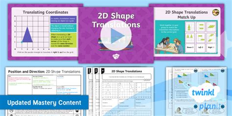 Planit Maths Y Position And Direction Lesson Pack Translations