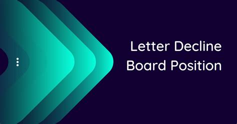 Letter Decline Board Position 10 Samples