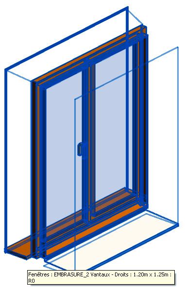 Revit Mémo Revit 2013 Famille Fenêtre embrasure paramétrique