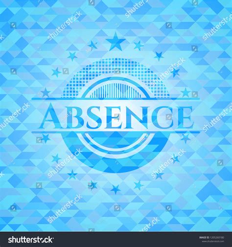 Absence Sky Blue Emblem Mosaic Ecological Stock Vector Royalty Free