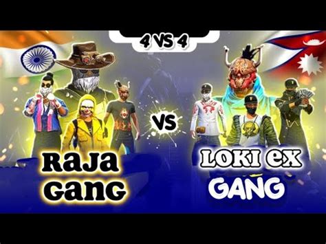 Raja Gang Vs Loki Gang Freefire Video 3v3 Op Game Play Totalgaming