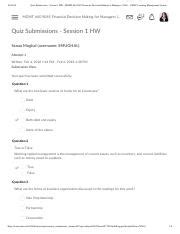 Quiz Submissions Session Hw Mgmt Financial Decision