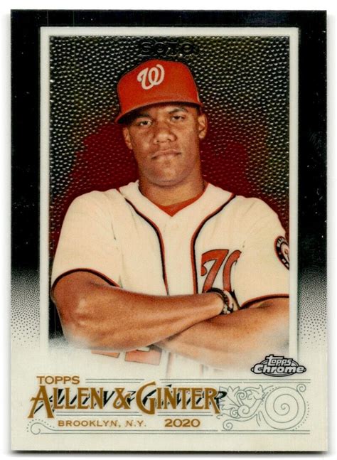 2020 Topps Allen And Ginter Chrome Juan Soto Washington Nationals 28 Ebay