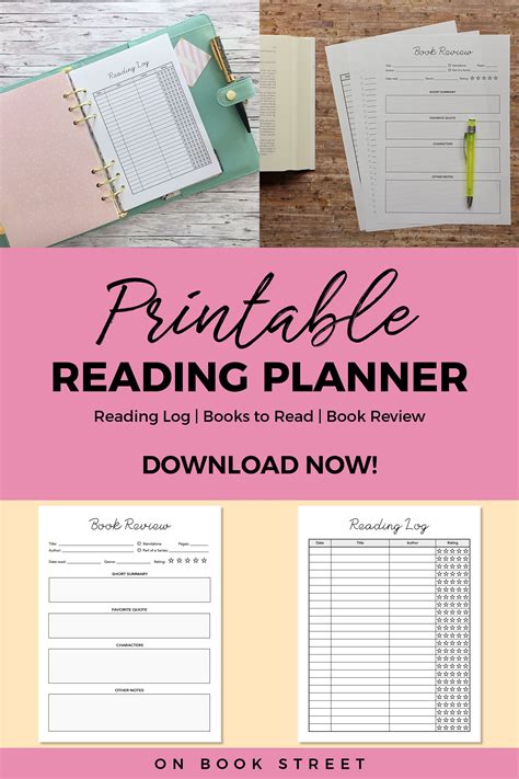 Free Digital Reading Journal Template Reading Journal Is A Real Gift For The Reader!Printable ...