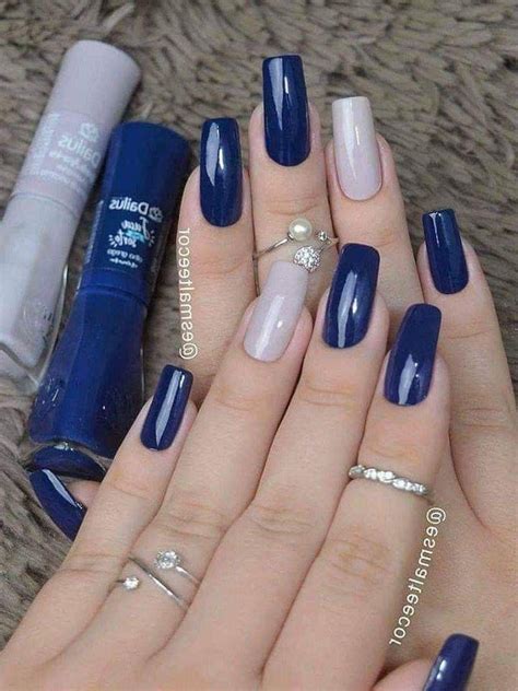 Unhas Azuis Elegantes Delicadas Melhor Curso De Unhas De Gel Da Internet Unhas Bonitas Ide Cat