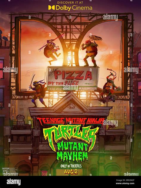 Teenage Mutant Ninja Turtles Mutant Mayhem Us Dolby Cinema Poster Clockwise From Top Left