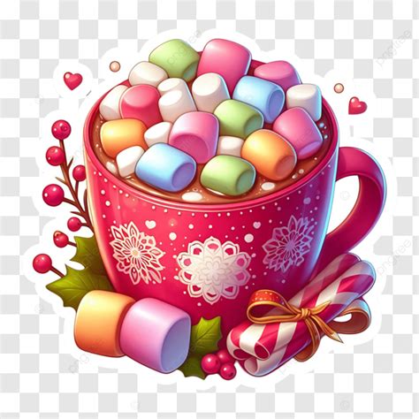 Hot Chocolate With Marshmallows Hot Chocolate Marshmallows Cozy PNG Transparent Image And