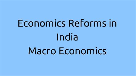 Introduction To Economic Reform Economics Reforms Ca Cpt Cs Cma