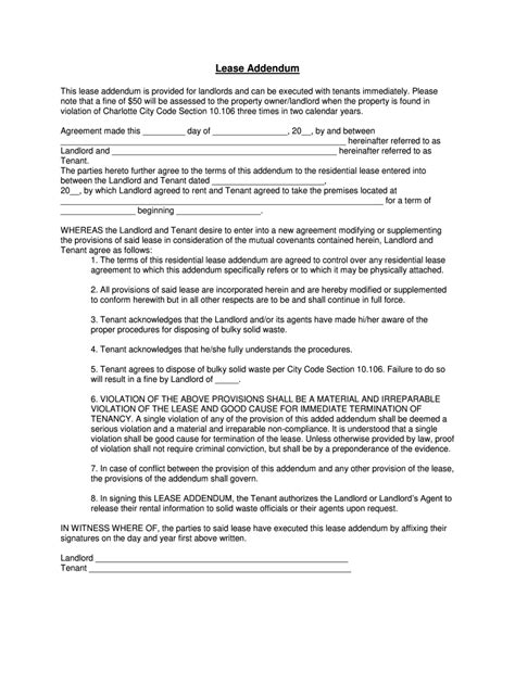 Lease Addendum Meaning Fill Out And Sign Online Dochub