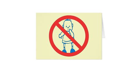 No Kids Allowed Card | Zazzle