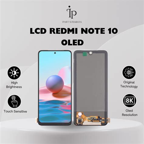 Jual LCD REDMI NOTE 10 NOTE 10S OLED HFIX FULLSET TOUCHSCREEN