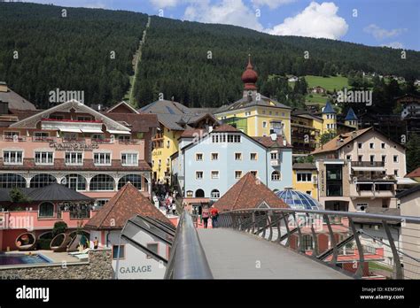 Summer In The Village Of Ortisei In Val Gardena In The South Tyrol