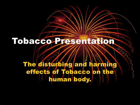 Tobacco Powerpoint Presentation