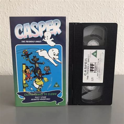 CASPER THE FRIENDLY Ghost Vhs Video Casper Comes To Clown 3 95