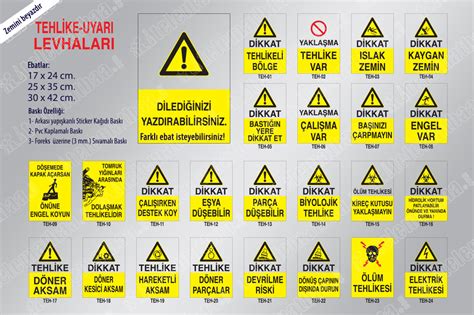 Tehlike İkaz Uyarı Levhaları Fiyatı