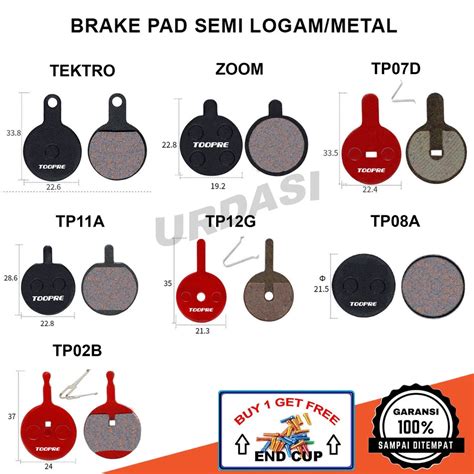 Jual Kampas Rem Brake Pad Sepeda Cakram Lipat Mtb Gunung Bulat Tektro