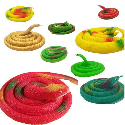 Cschome Snake Toys For Toddler Realistic Rubber Snakes Toy Kids Pranks