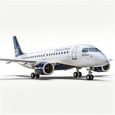 Premium Photo Isolated Of Embraer E E Regional Jet Airliner