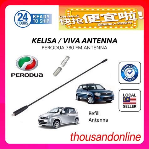 Perodua Viva Kelisa Car Roof Fm Radio Antenna Pole Mast Mirage Mazda