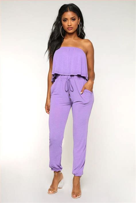 Calm Vibes Jumpsuit Purple Tube Jumpsuit Sweater Jumpsuit Sweater Jacket Drawstring Jogger