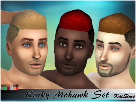 Kinky Mohawk Set 1 The Sims 4 Catalog