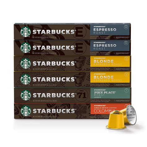 Starbucks By Nespresso Favorites Variety Pack Ct Walmart