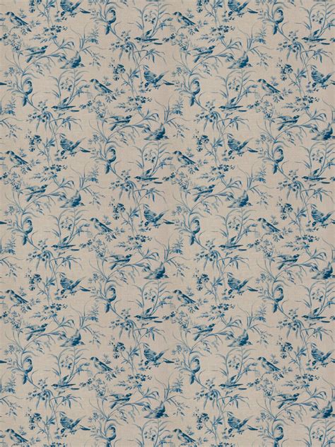 Floral Bird Print Toile Drapery Fabric | Columbia | South Carolina ...