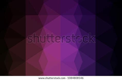 Dark Purple Pink Vector Low Poly Stock Vector Royalty Free 1084808546