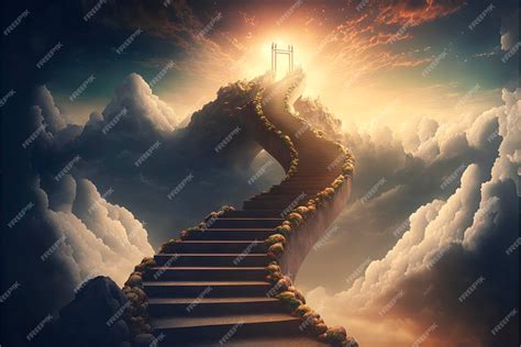 Premium Photo | Stairway to heaven