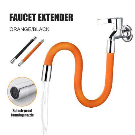 Universal Faucet Extension Extender Pipe Rotatable Free Bending