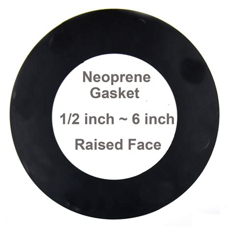 Neoprene Rubber Gasket Mm Thk Rf Flange Gasket Raised Face