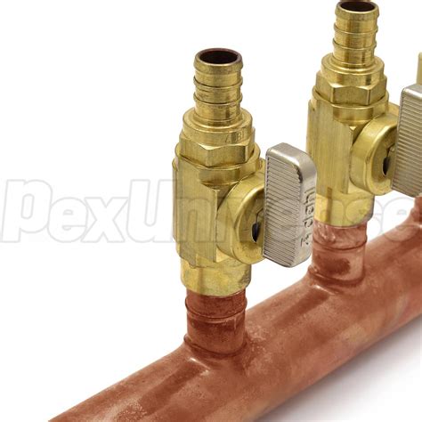 Sioux Chief 5 Port 12 Pex Copper Manifold With Valves Open