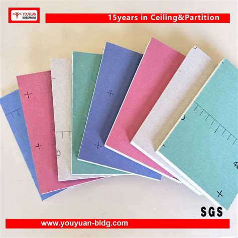 Water Fire Resistant Paper Faced Gypsum Board For Internal Light Steel