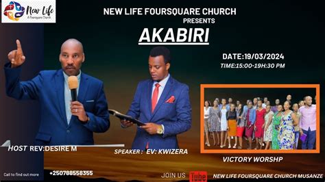 LIVE AKABIRI 19 03 2024 REV DESIRE M EV KWIZERA YouTube