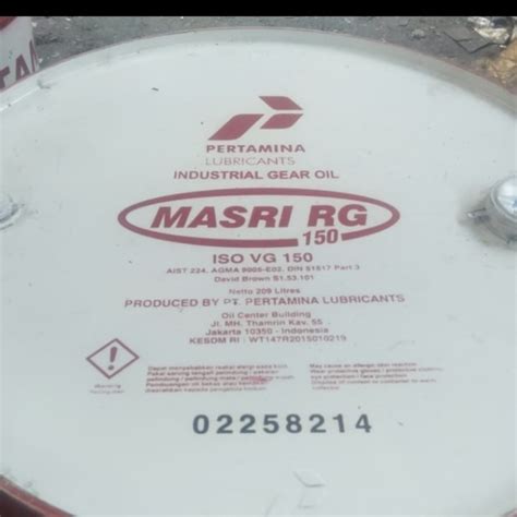 Jual Oli Pertamina Masri Rg 150 Iso Vg 150 Isi 209Liter Jakarta Barat